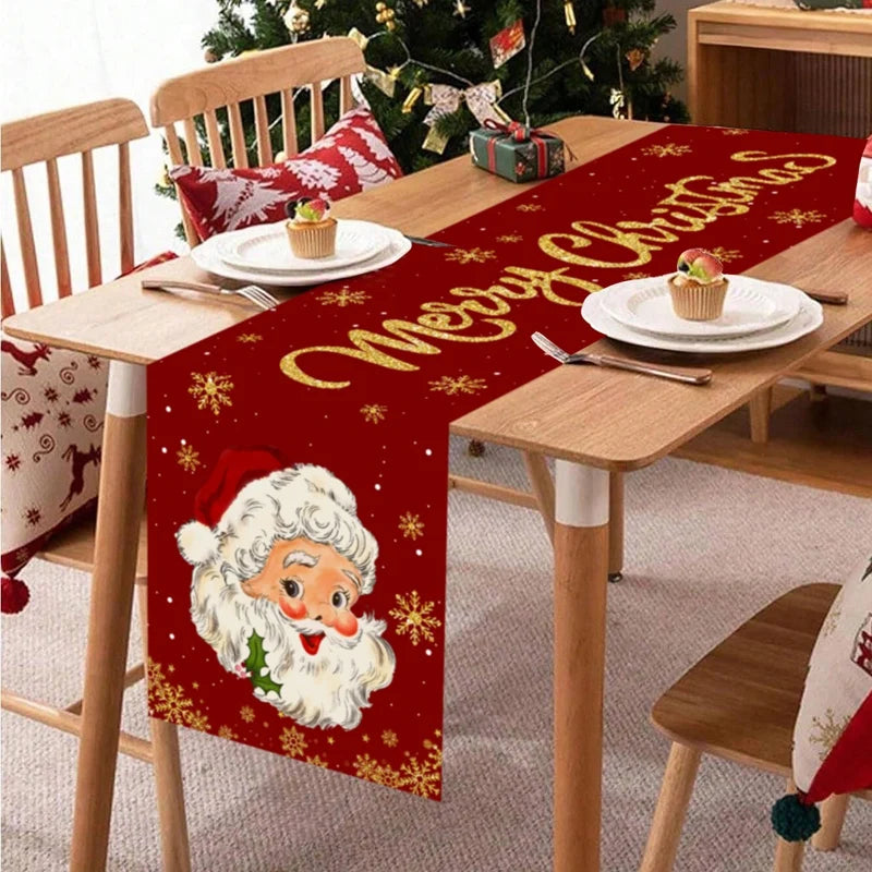 Caminho de Mesa Papai Noel - Decoração Natalina para Casa 2024 🎄