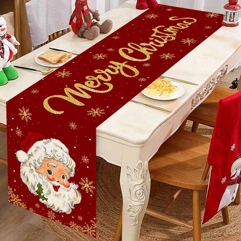 Caminho de Mesa Papai Noel - Decoração Natalina para Casa 2024 🎄